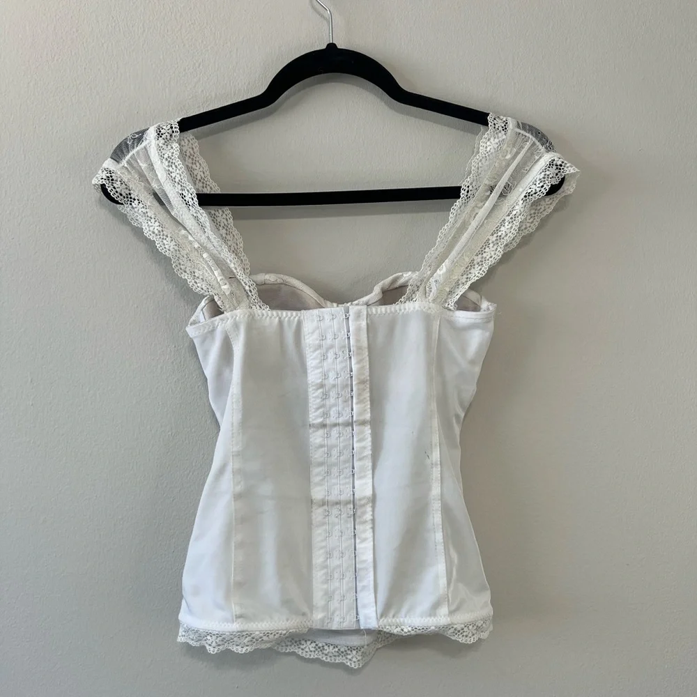 White lace Corset Top - Picture 2 of 4